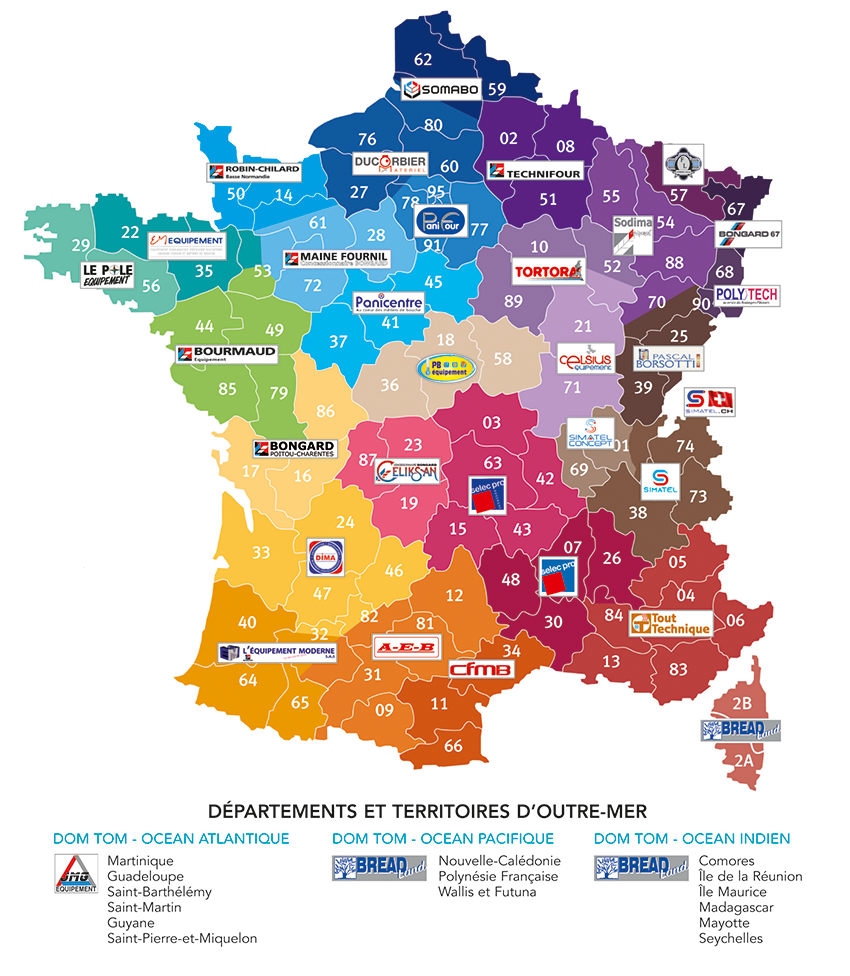 Carte de france des concessionnaires